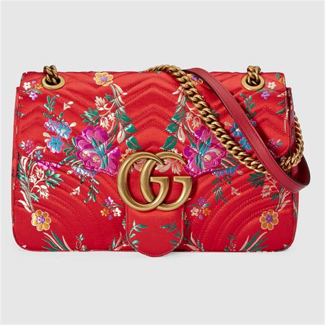 gucci flower shoulder bag